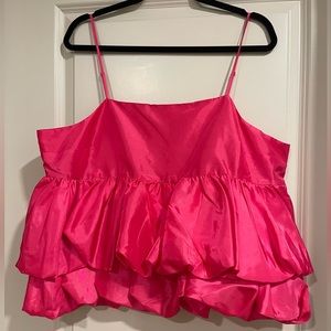 A New Day (Target) tiered bubble tank top pink